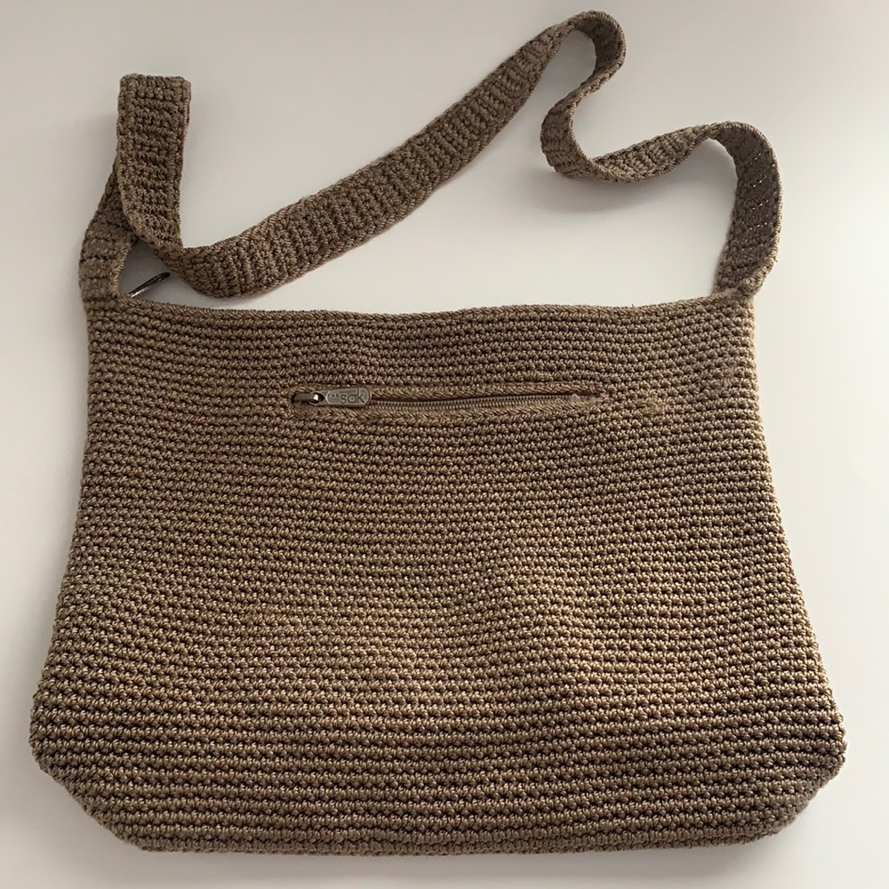 The Saks crochet brown bag